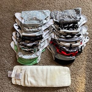 Assorted Cloth Diapers with Inserts